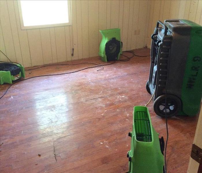 LGR dehu and air movers wood floor drying